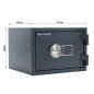 Preview: Rottner Dokumententresor EN1 Fire Hero 30 Elektronikschloss anthrazit T06315